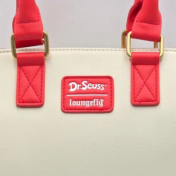 Loungefly Dr. Seuss How The Grinch Stole Christmas! Trio Tree Red Satchel Bag - Picture 8 of 8